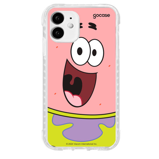 Capinha para celular Bob Esponja - Patrick Estrela Sorridente