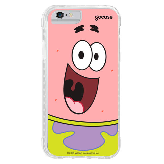 Capinha para celular Bob Esponja - Patrick Estrela Sorridente