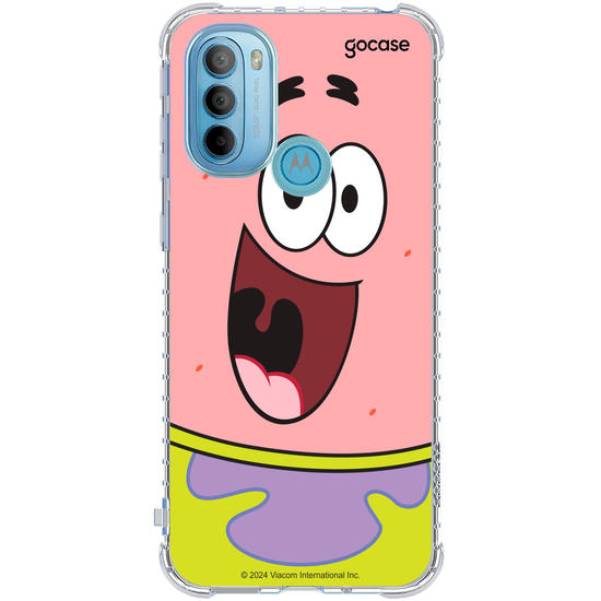 Capinha para celular Bob Esponja - Patrick Estrela Sorridente