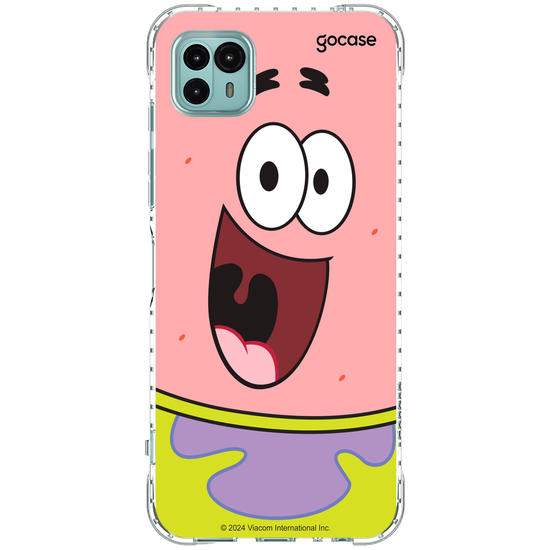 Capinha para celular Bob Esponja - Patrick Estrela Sorridente