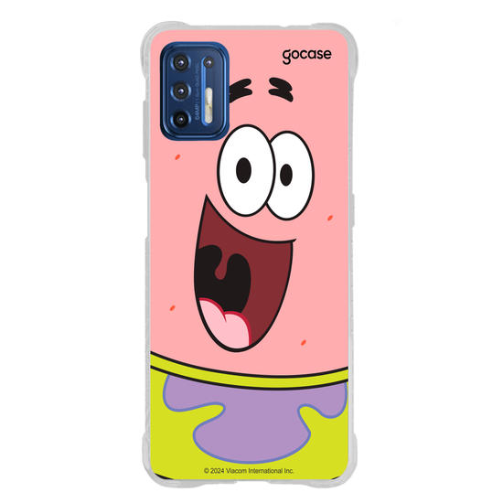 Capinha para celular Bob Esponja - Patrick Estrela Sorridente