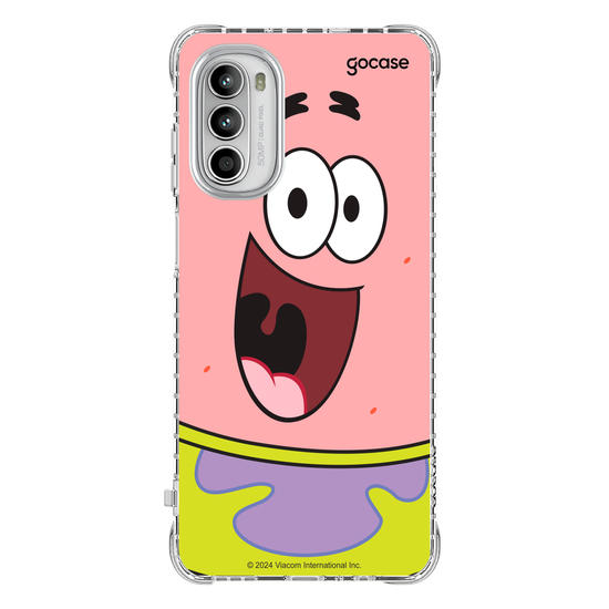 Capinha para celular Bob Esponja - Patrick Estrela Sorridente