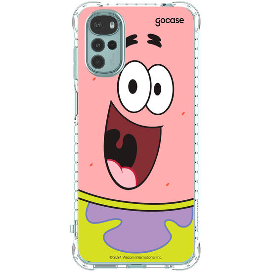 Capinha para celular Bob Esponja - Patrick Estrela Sorridente