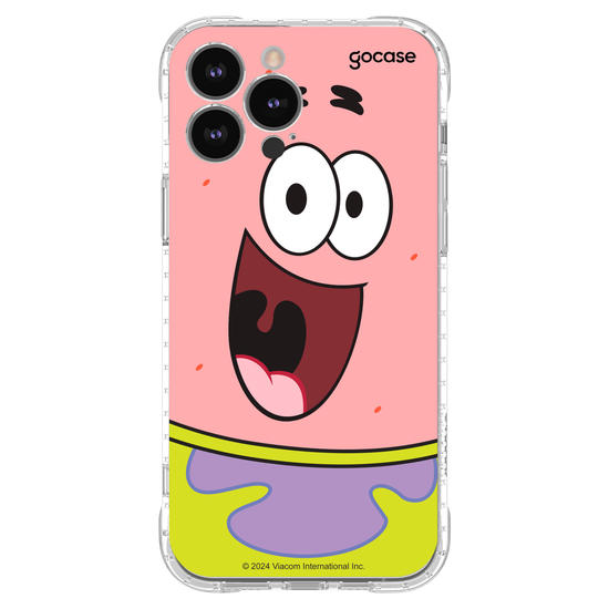 Capinha para celular Bob Esponja - Patrick Estrela Sorridente