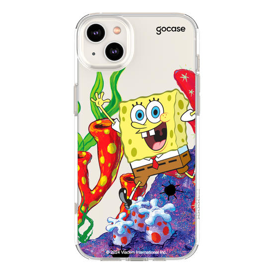 Capinha para celular Bob Esponja - Bob Esponja Na Fenda do Biquini