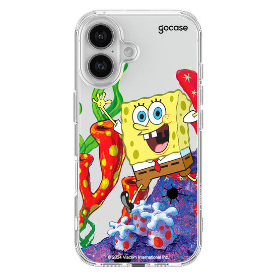 Capinha para celular Bob Esponja - Bob Esponja Na Fenda do Biquini