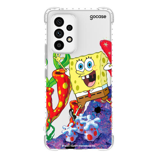 Capinha para celular Bob Esponja - Bob Esponja Na Fenda do Biquini