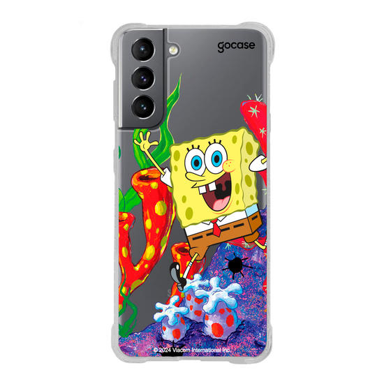 Capinha para celular Bob Esponja - Bob Esponja Na Fenda do Biquini