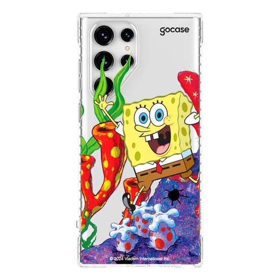 Capinha para celular Bob Esponja - Bob Esponja Na Fenda do Biquini