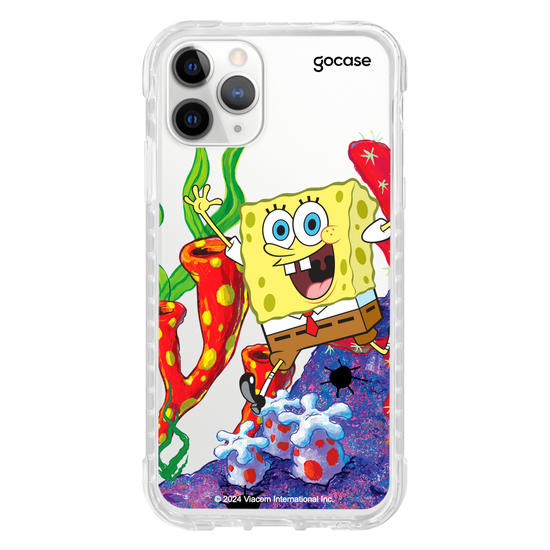 Capinha para celular Bob Esponja - Bob Esponja Na Fenda do Biquini