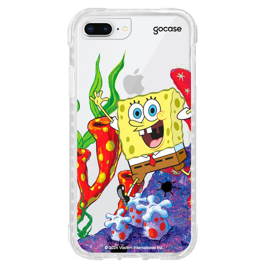 Capinha para celular Bob Esponja - Bob Esponja Na Fenda do Biquini