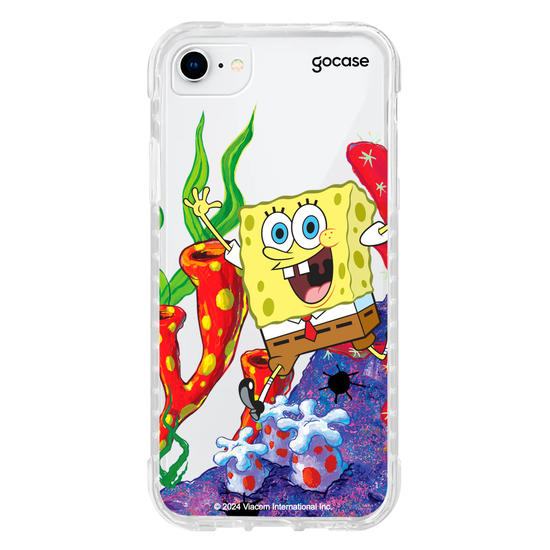 Capinha para celular Bob Esponja - Bob Esponja Na Fenda do Biquini