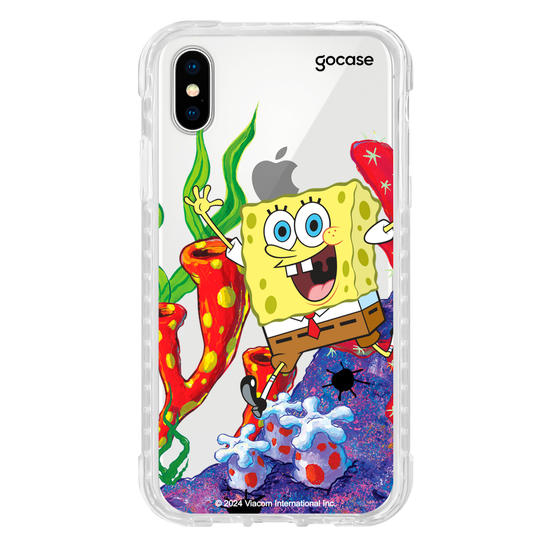 Capinha para celular Bob Esponja - Bob Esponja Na Fenda do Biquini