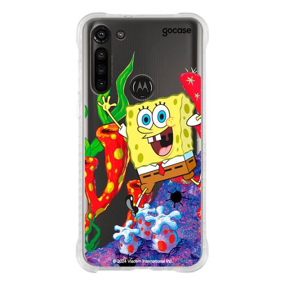 Capinha para celular Bob Esponja - Bob Esponja Na Fenda do Biquini