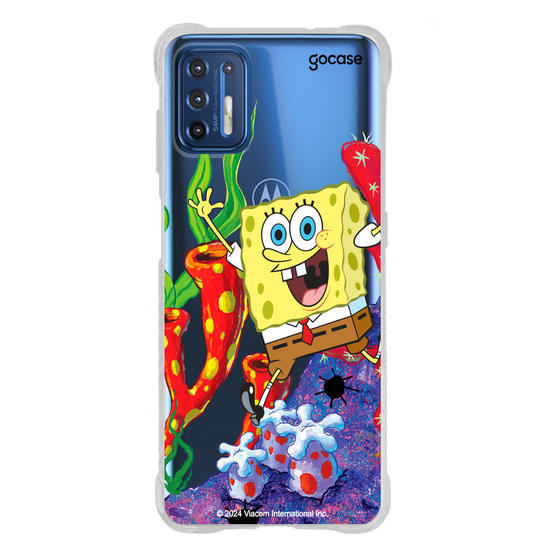 Capinha para celular Bob Esponja - Bob Esponja Na Fenda do Biquini