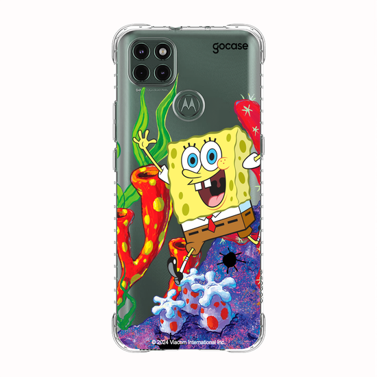 Capinha para celular Bob Esponja - Bob Esponja Na Fenda do Biquini