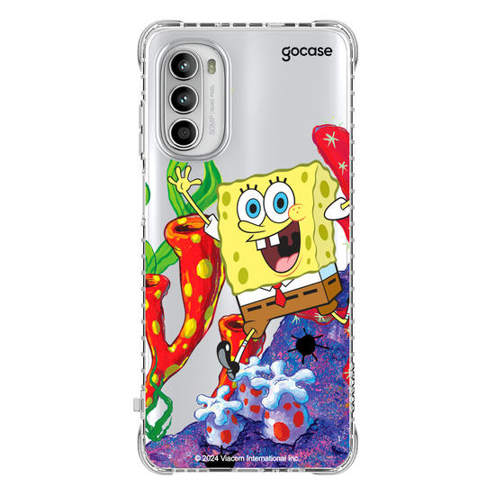 Capinha para celular Bob Esponja - Bob Esponja Na Fenda do Biquini