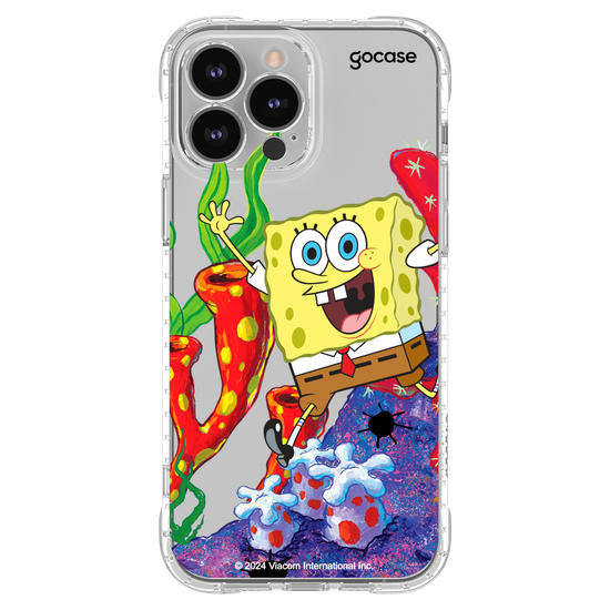 Capinha para celular Bob Esponja - Bob Esponja Na Fenda do Biquini