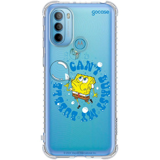 Capinha para celular Bob Esponja - Can't Burst My Bubble