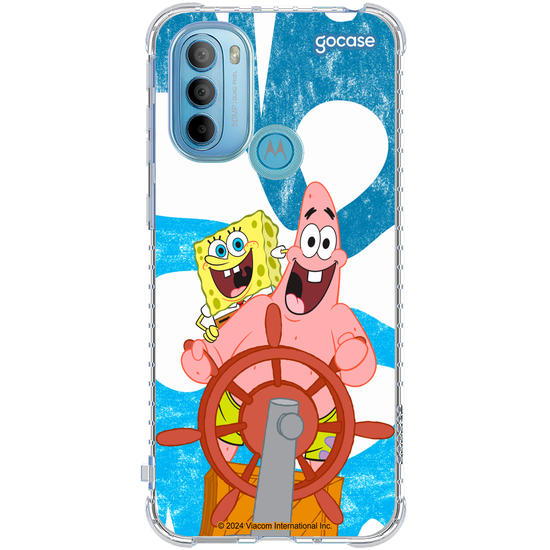 Capinha para celular Bob Esponja - Melhores Amigos