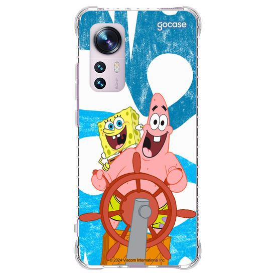 Capinha para celular Bob Esponja - Melhores Amigos