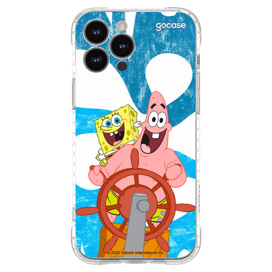 Capinha para celular Bob Esponja - Melhores Amigos