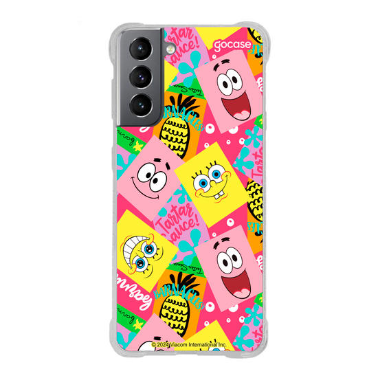 Capinha para celular Bob Esponja - Mix de Personagens