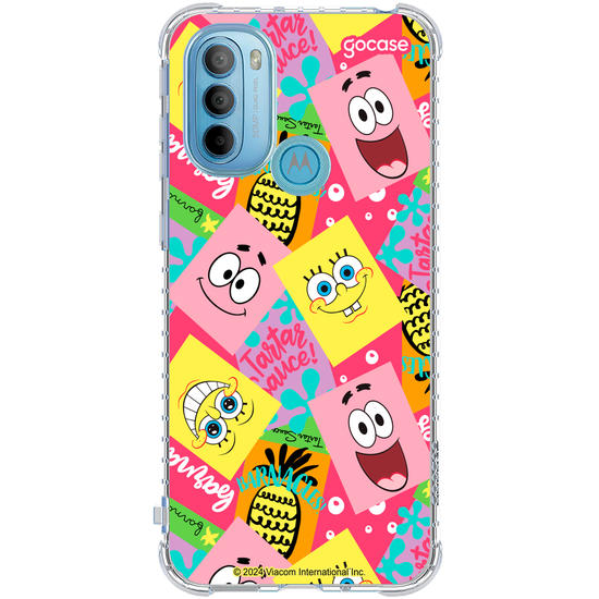 Capinha para celular Bob Esponja - Mix de Personagens