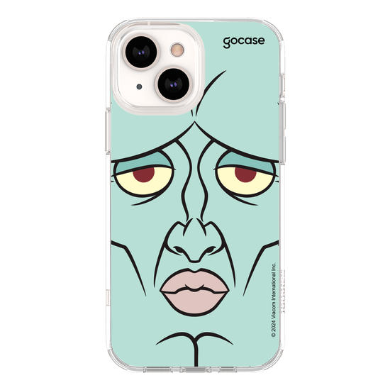 Capinha para celular Bob Esponja - Lula Molusco Rosto Simétrico