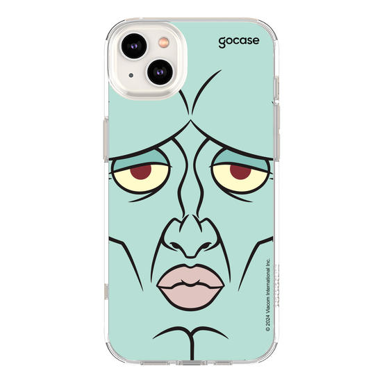 Capinha para celular Bob Esponja - Lula Molusco Rosto Simétrico