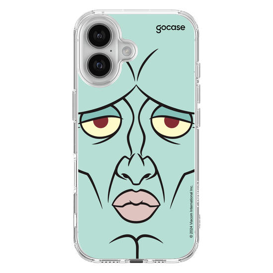 Capinha para celular Bob Esponja - Lula Molusco Rosto Simétrico