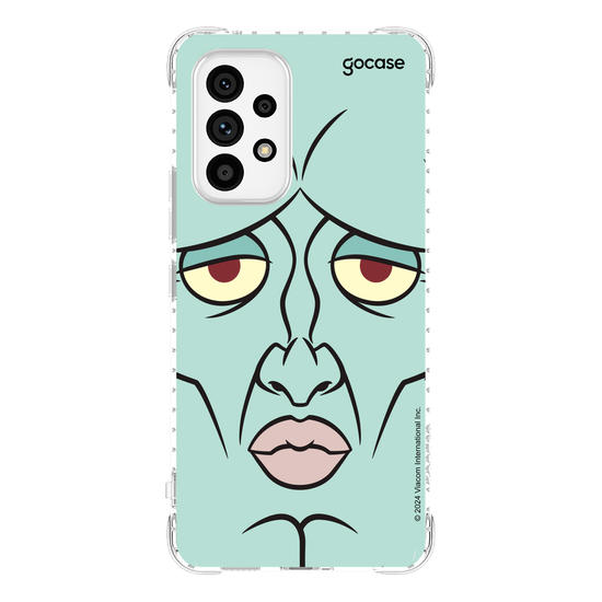 Capinha para celular Bob Esponja - Lula Molusco Rosto Simétrico