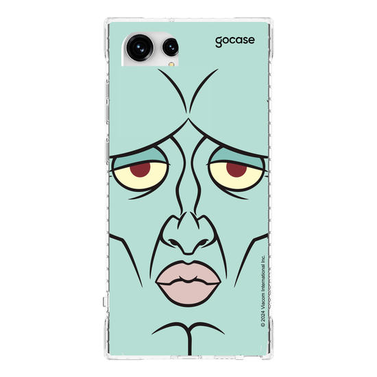 Capinha para celular Bob Esponja - Lula Molusco Rosto Simétrico