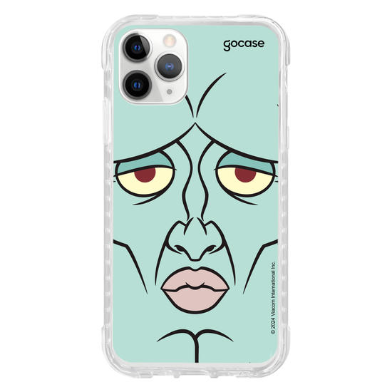 Capinha para celular Bob Esponja - Lula Molusco Rosto Simétrico