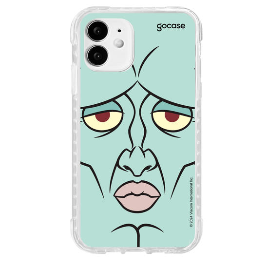 Capinha para celular Bob Esponja - Lula Molusco Rosto Simétrico