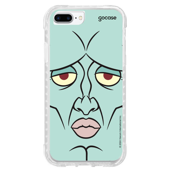 Capinha para celular Bob Esponja - Lula Molusco Rosto Simétrico