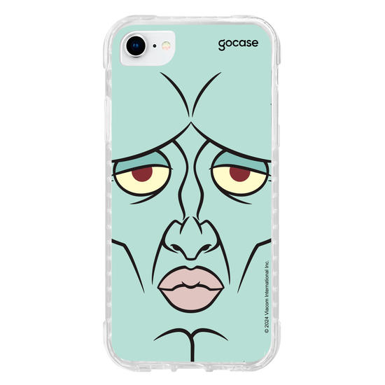 Capinha para celular Bob Esponja - Lula Molusco Rosto Simétrico