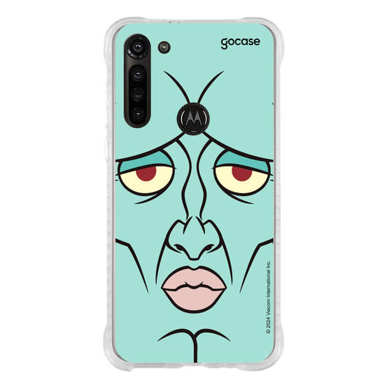 Capinha para celular Bob Esponja - Lula Molusco Rosto Simétrico