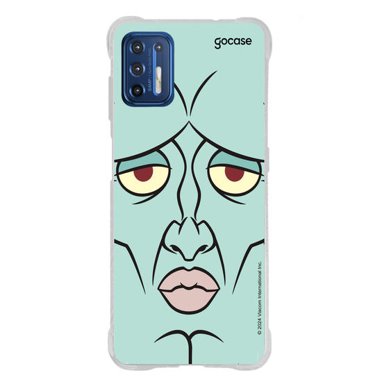 Capinha para celular Bob Esponja - Lula Molusco Rosto Simétrico
