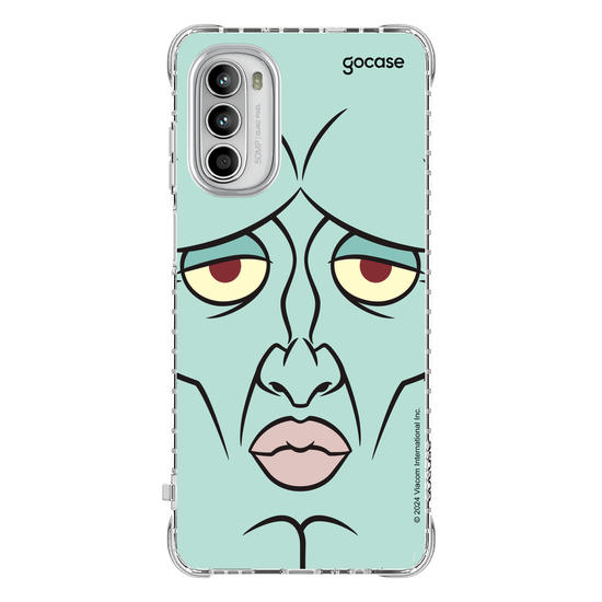 Capinha para celular Bob Esponja - Lula Molusco Rosto Simétrico