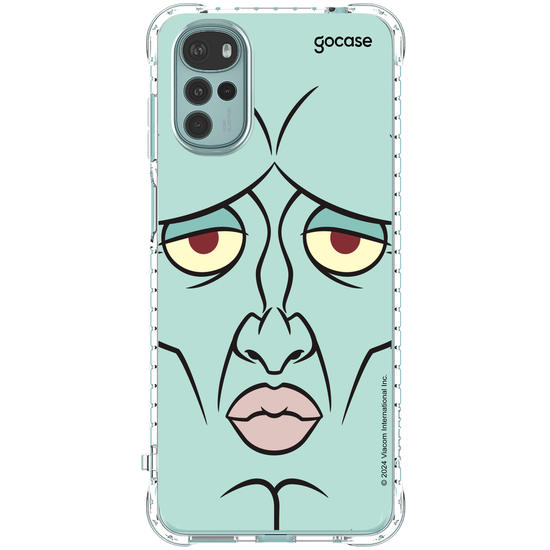 Capinha para celular Bob Esponja - Lula Molusco Rosto Simétrico