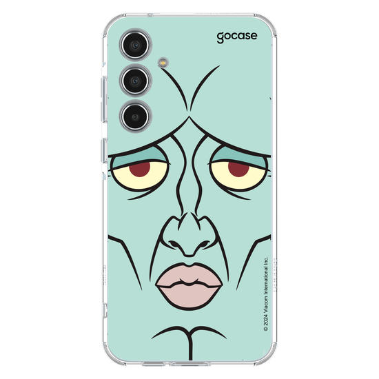 Capinha para celular Bob Esponja - Lula Molusco Rosto Simétrico