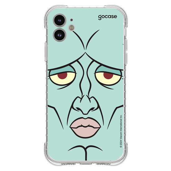 Capinha para celular Bob Esponja - Lula Molusco Rosto Simétrico