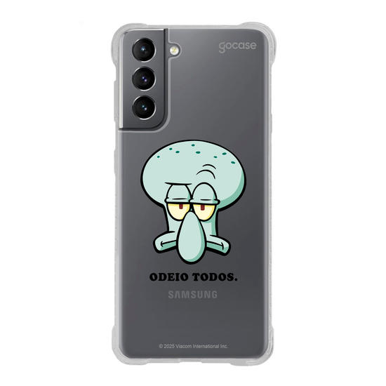 Capinha para celular  Bob Esponja - Lula Molusco - Sério?