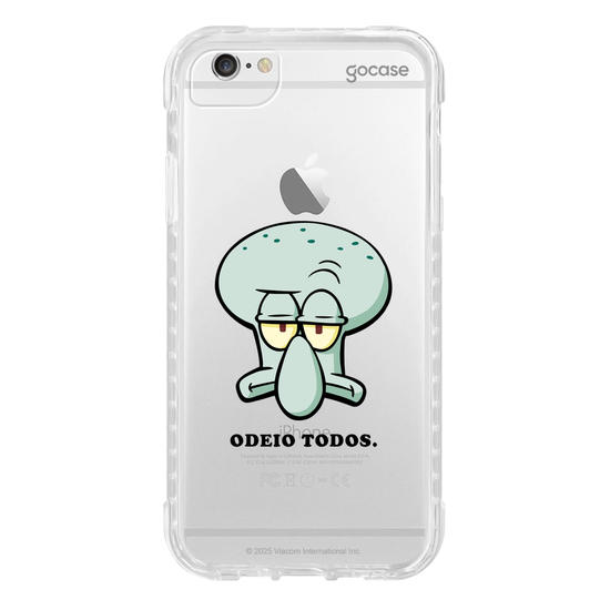 Capinha para celular  Bob Esponja - Lula Molusco - Sério?