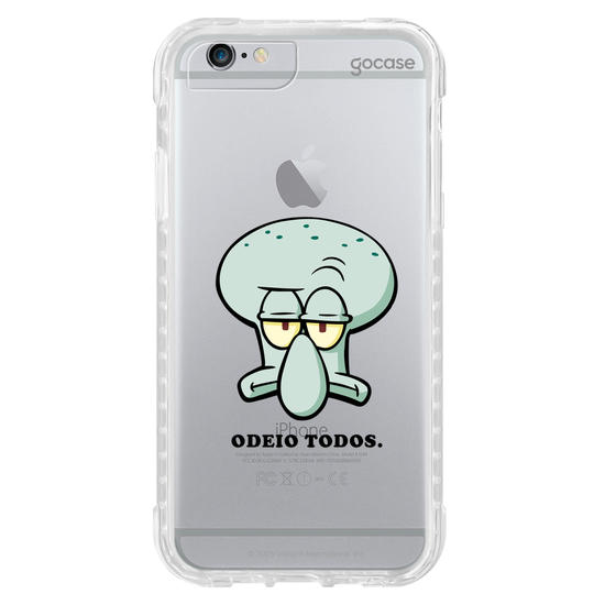 Capinha para celular  Bob Esponja - Lula Molusco - Sério?