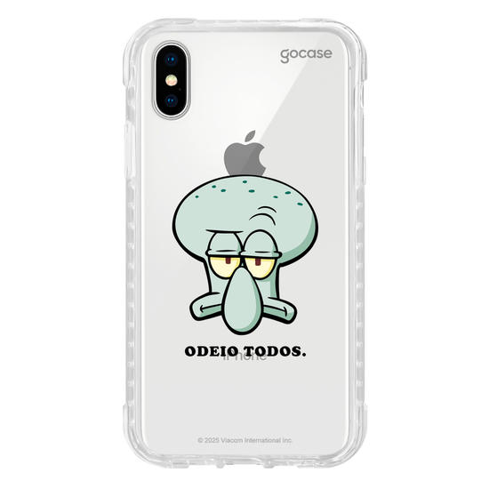 Capinha para celular  Bob Esponja - Lula Molusco - Sério?
