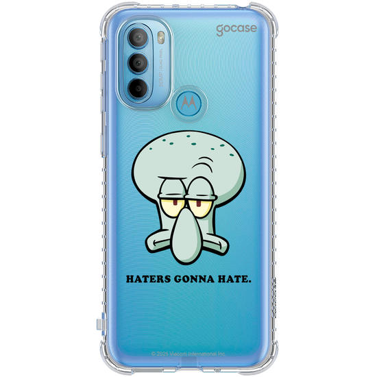 Capinha para celular  Bob Esponja - Lula Molusco - Sério?