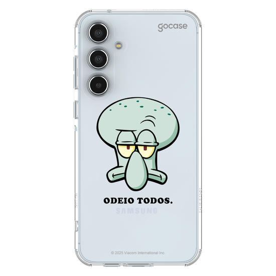 Capinha para celular  Bob Esponja - Lula Molusco - Sério?