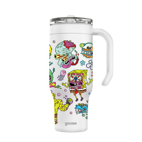 Copo Térmico Life + Ebook - Bob Esponja - Silly Bob